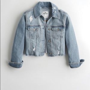Hollister Denim Cropped Jacket